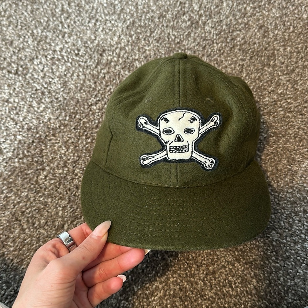 P&Co Wool Skull Cap. Green, excellent condition